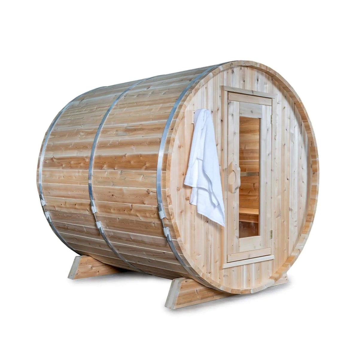 Dundalk Leisurecraft 84 Inch 4 Person Canadian Timber Harmony Barrel Sauna With | 84 Inch | 4-Person | Outdoor Living