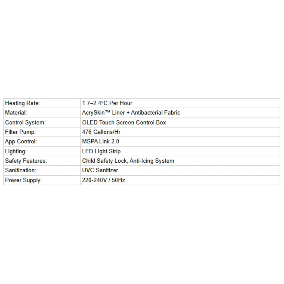 Inflatable Round Hot Tub | MSpa Denver Frame Series | Six-Person Capacity | Adjustable Nozzles