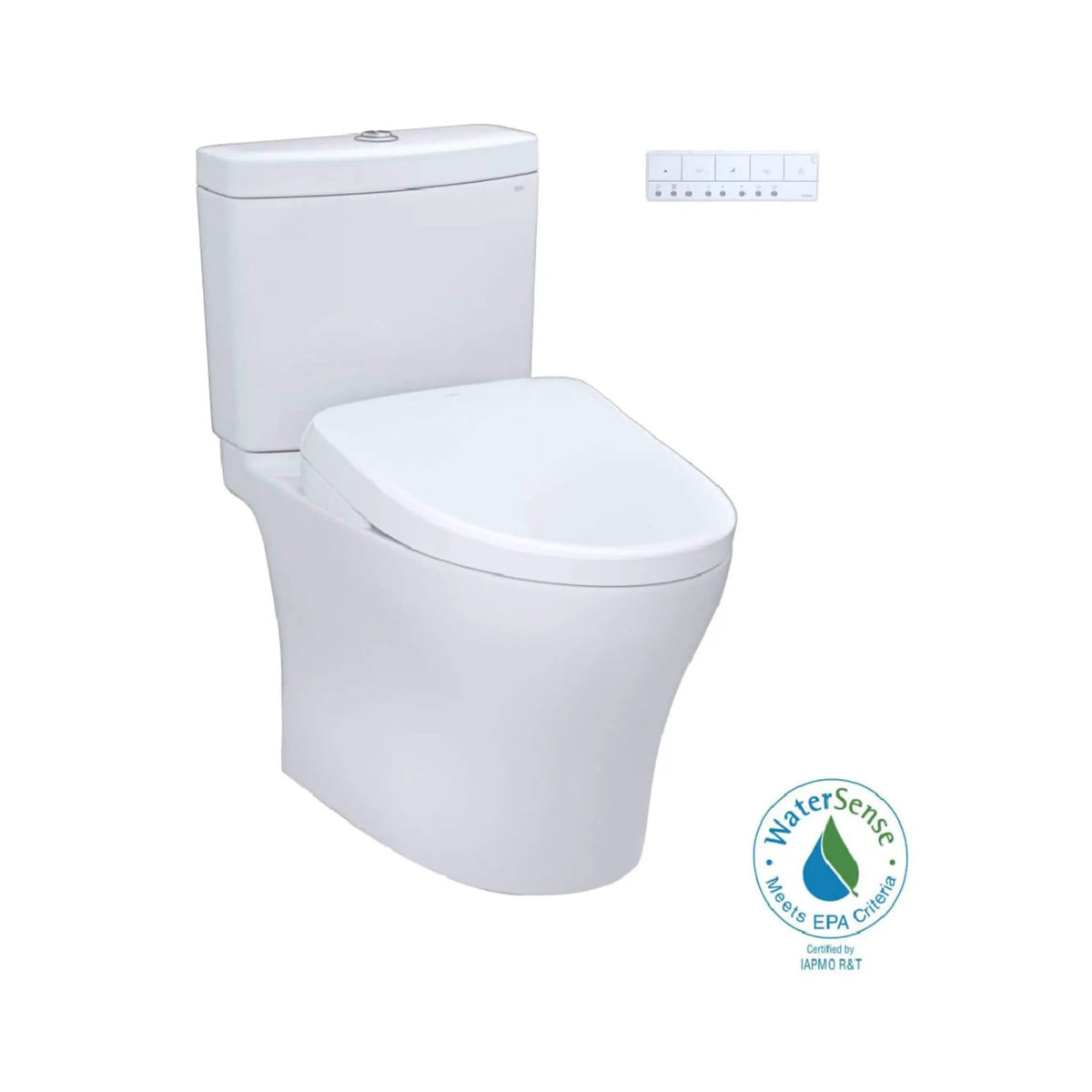 TOTO Aquia IV Dual Flush Toilet | Elongated Universal Height | WASHLET S7 Bidet Seat | 5 Spray Settings
