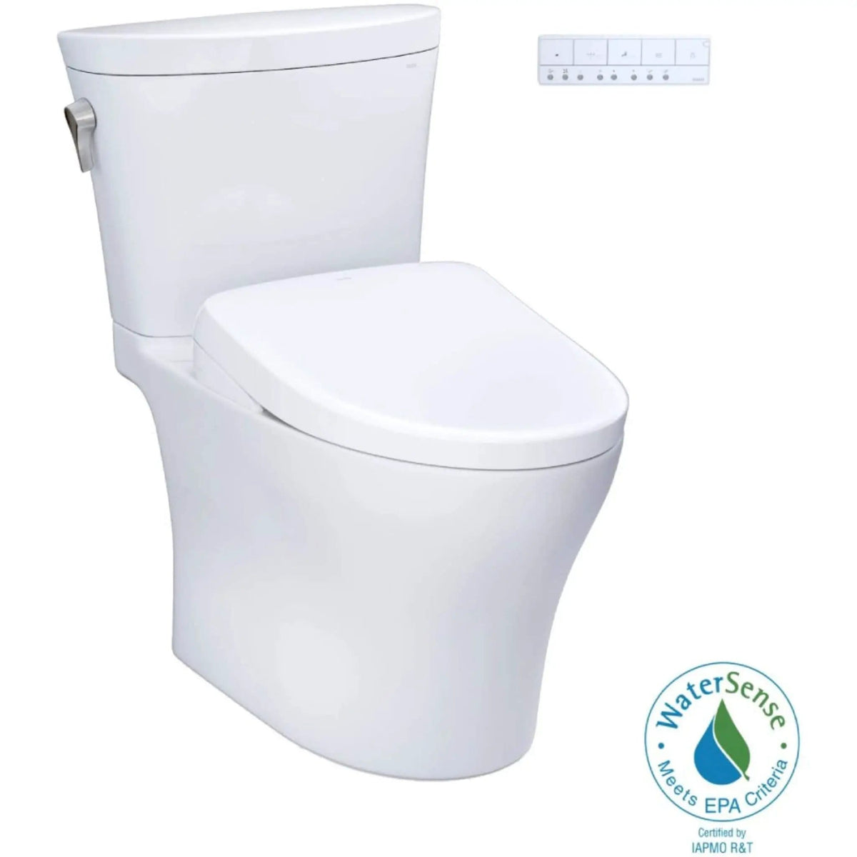 TOTO Aquia IV Arc Dual Flush Universal Height Toilet With Washlet S7 Bidet Seat | Bathroom Use | Everyday Use | Bathroom