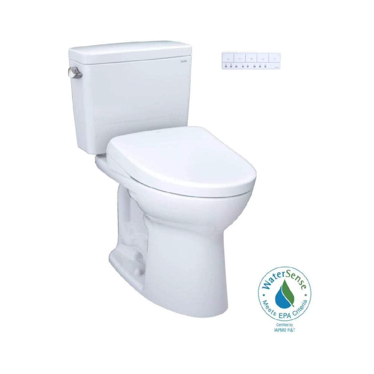TOTO Drake Toilet | 1.28 GPF Chair Height | WASHLET S7 Heated Bidet Seat | Tornado Flush