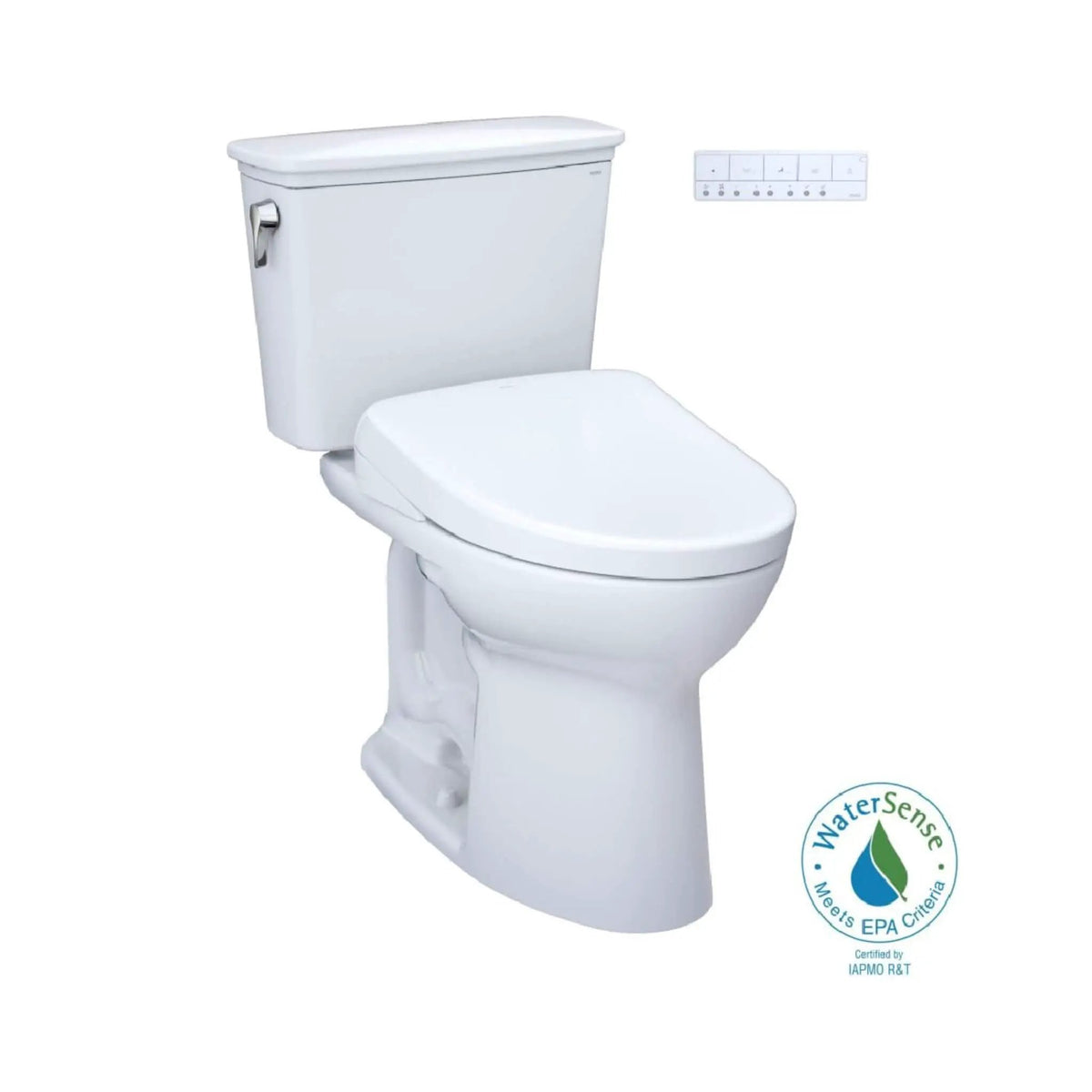 TOTO Drake Transitional Toilet | Elongated Chair Height | WASHLET S7 Bidet Seat | 10 Inch Rough-In
