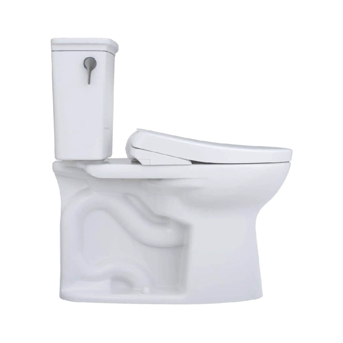 TOTO Drake Toilet | 1.28 GPF Tornado Flush | WASHLET S7 Bidet Seat | Concealed Power Cord