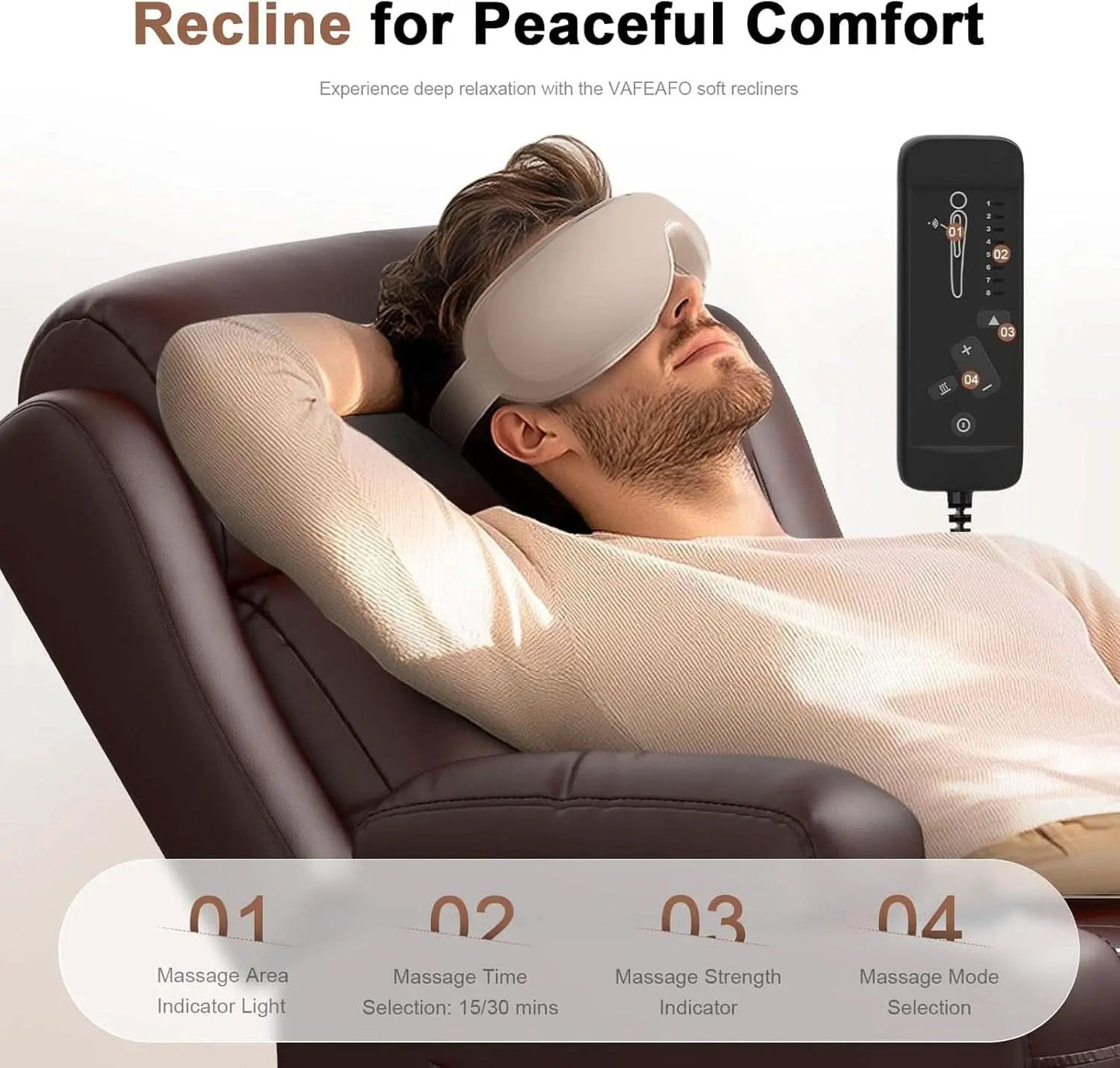 Oversized Recliner Loveseat with Cup Holders and Storage from PriceLows™