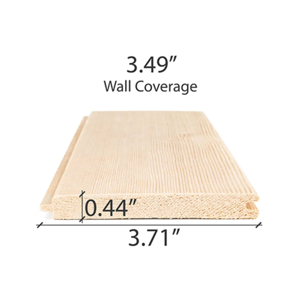 Prosaunas Hemlock 1/2X4 Vertical Grain T&G V2E Sauna Wall Wood | Wood | Sauna Wood | Outdoor Living