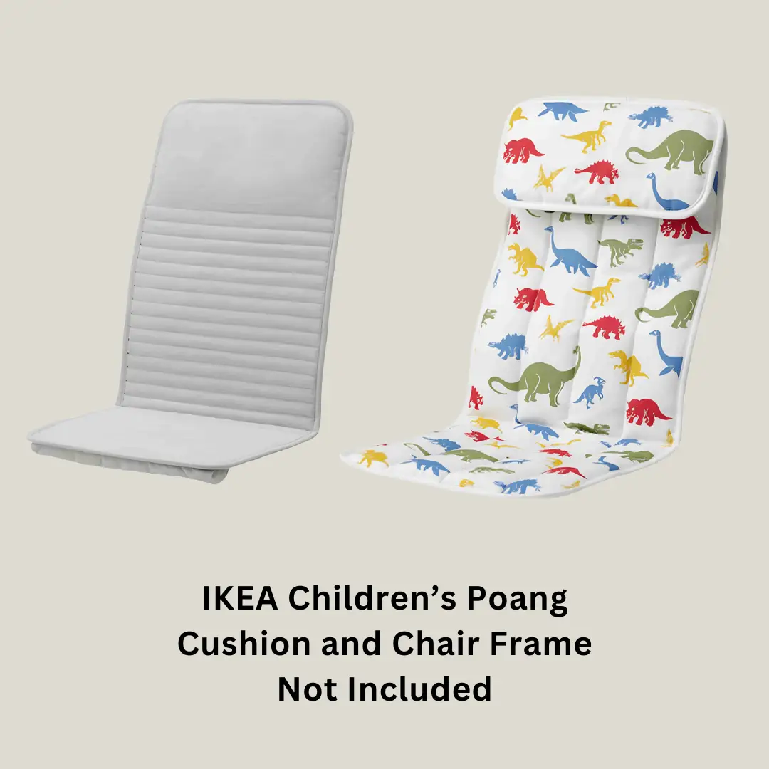 Orange Geometric Pattern Cushion Cover, Compatible with IKEA Children's Poang from PriceLows™