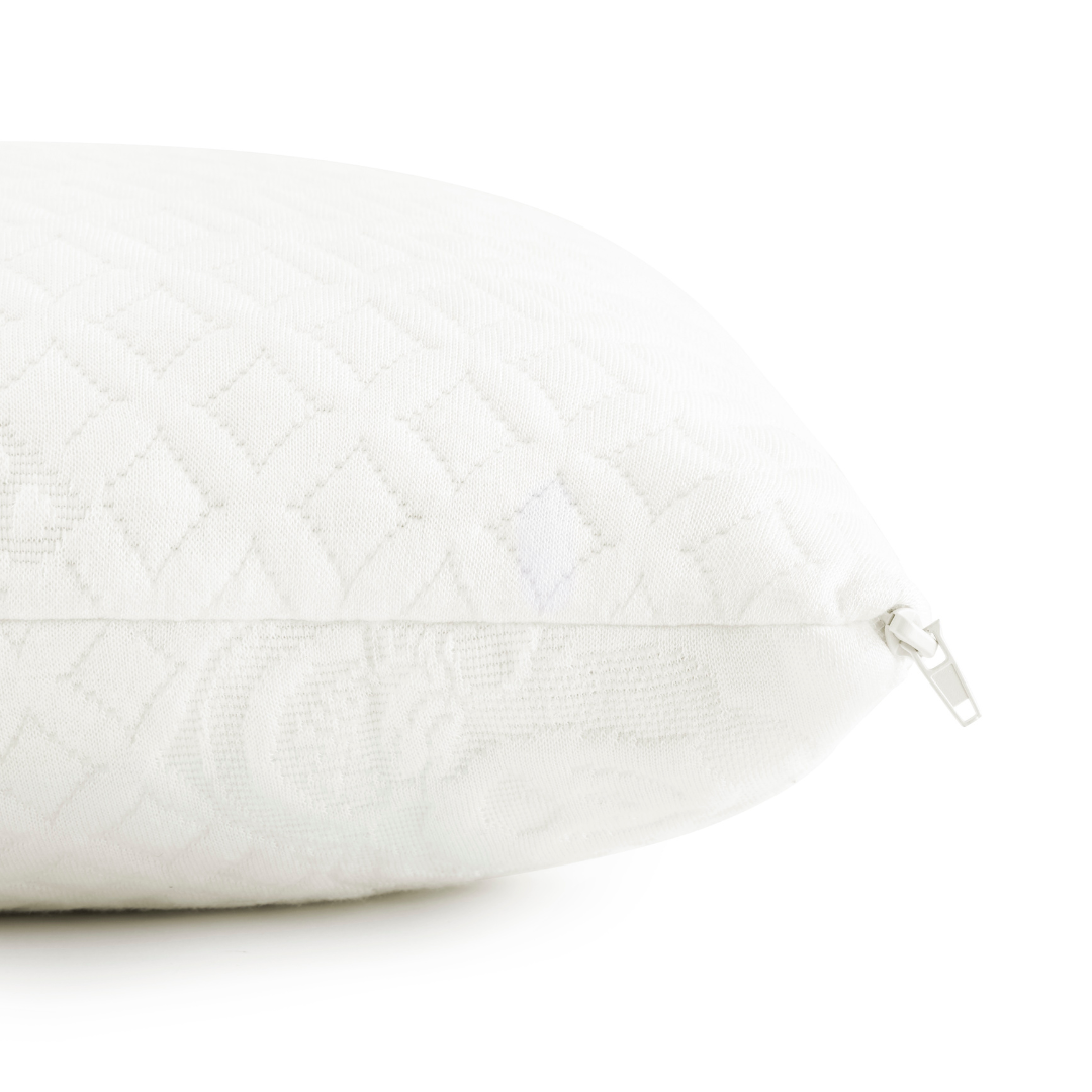 Adjustable Bamboo Cooling Pillow | Hypoallergenic Fill | Spa Ready | Standard