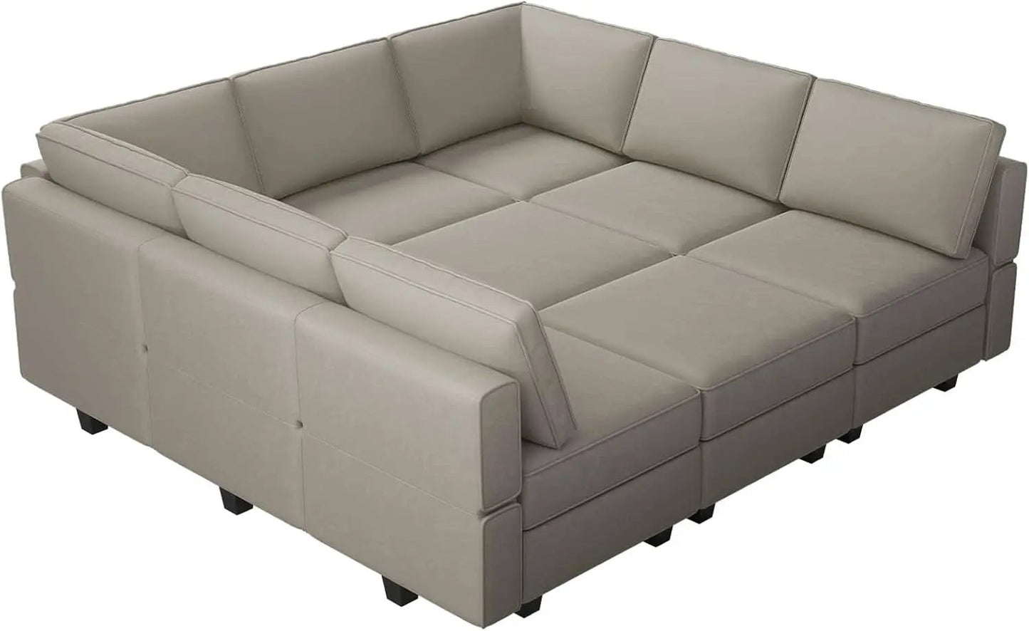 Stylish Modular Sectional Sofa with Reversible Chaise from PriceLows™