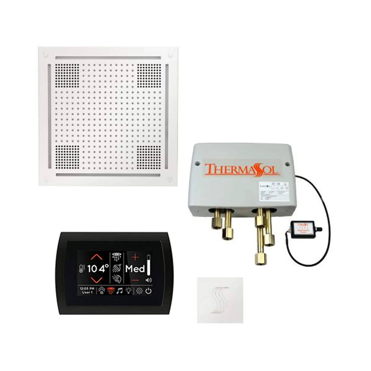 ThermaSol STC & HydroVive Total Wellness Package With Digital Shower Valve | Steam Shower | Bathroom Use | Bathroom