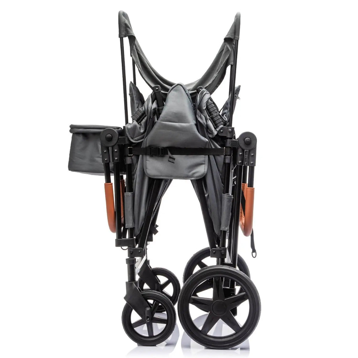 Wagon Stroller | 4-Seater Design | 212 Lb Capacity | Gray