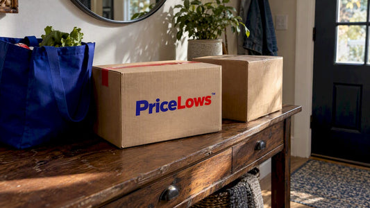 PriceLows parcel ready for delivery