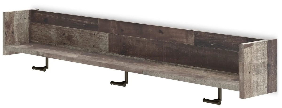 Neilsville Wall Mounted Coat Rack | Three Sturdy Hooks | Minimalist Contemporary Look | 52.75 Inch Length
