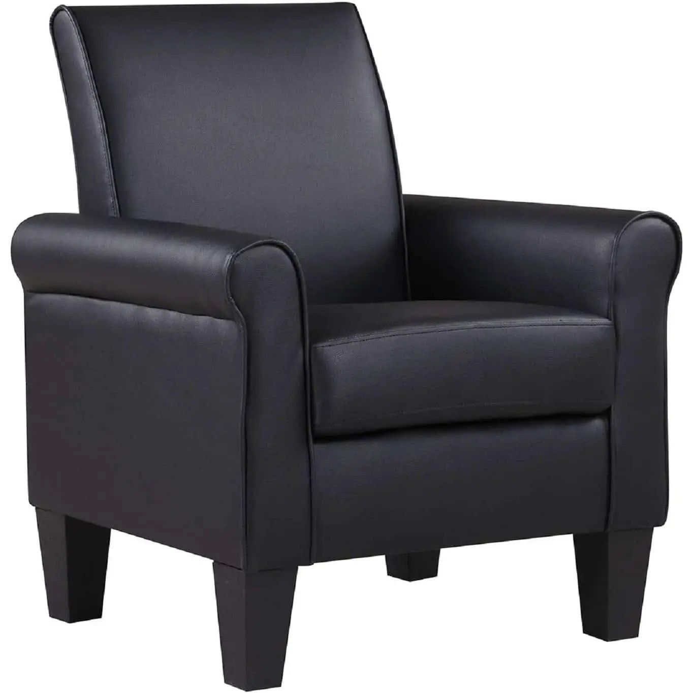 Black Accent Chair Modern Design For Living Room Furniture from PriceLows™