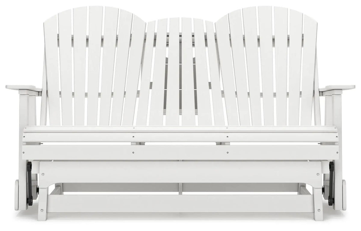 Hyland Wave Glider Loveseat | Adirondack-Inspired Design | 67 Inch Width | Outdoor Seating