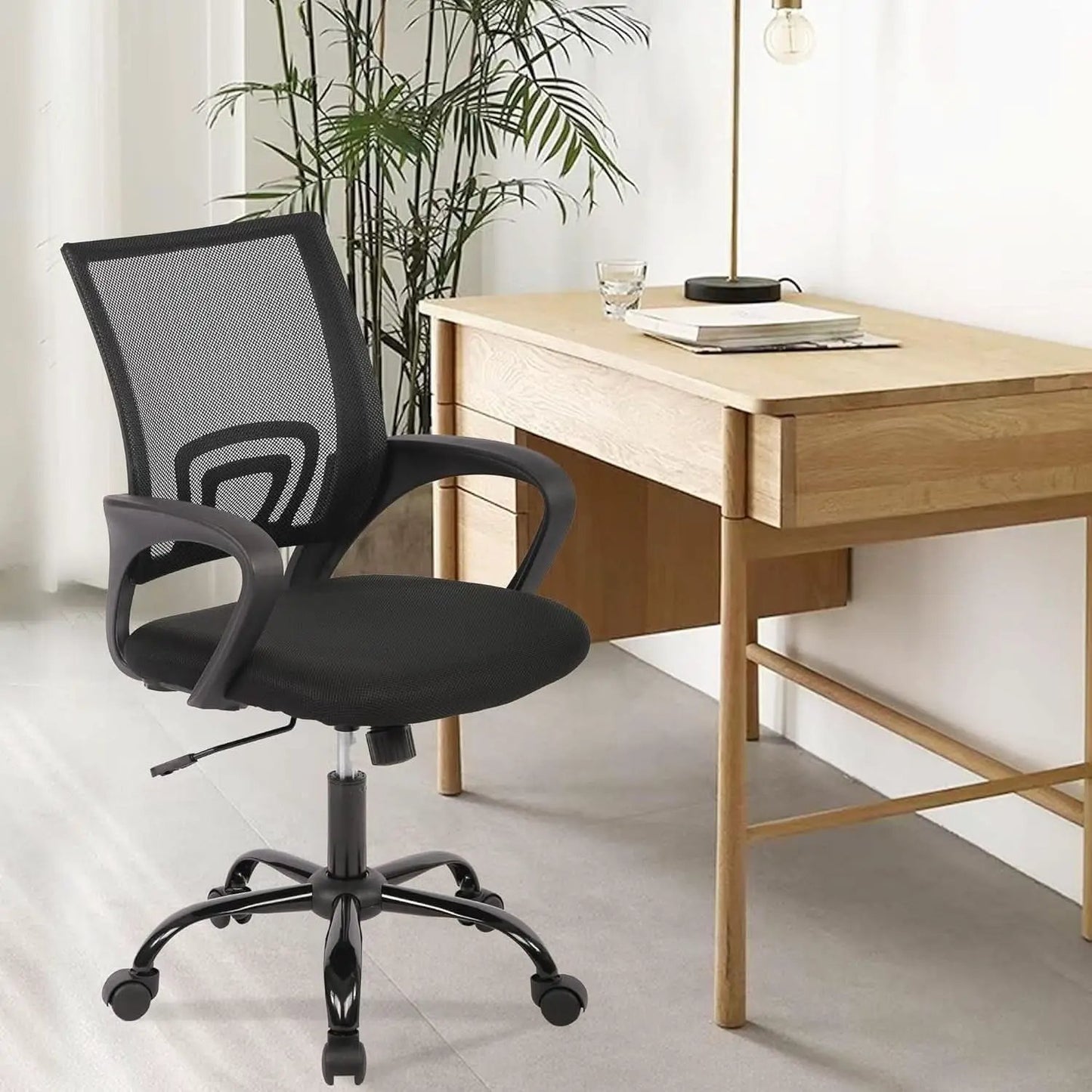 Ergonomic Black Office Chair With Lumbar Support And Mesh from PriceLows™