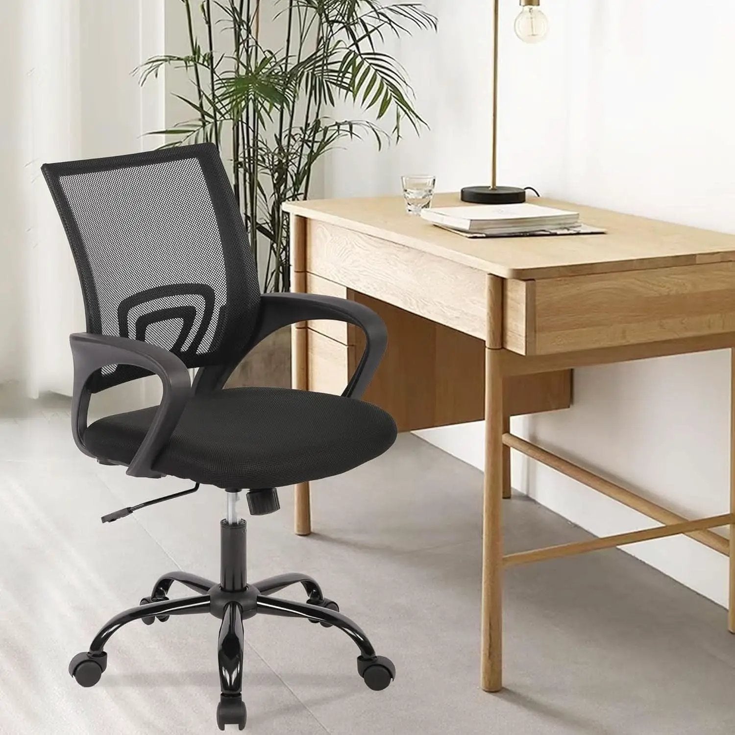 Ergonomic Black Office Chair With Lumbar Support And Mesh from PriceLows™