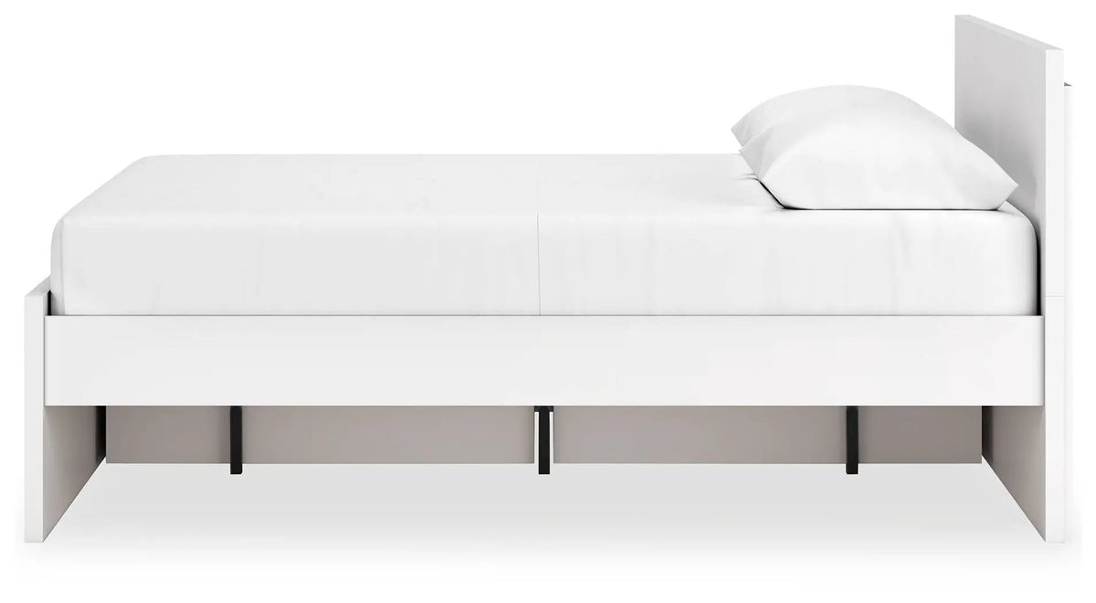 Onita Panel Platform Bed | Minimal Design | Ultra-Clean Lines | Easy-Elegant Solid Finish
