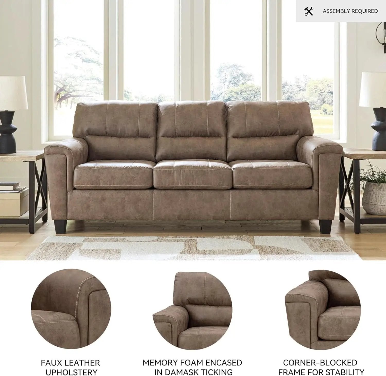 Queen Dark Brown UltraPremium Sleeper Sofa Collection from PriceLows™
