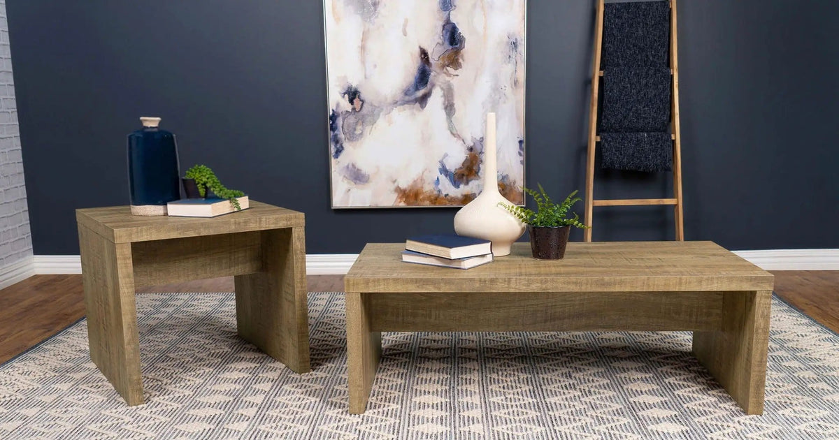 Lynette Rectangular Engineered Wood Coffee Table Mango | 47.25 x 23.5 x 16.25 in | Mango Wood | Living Room