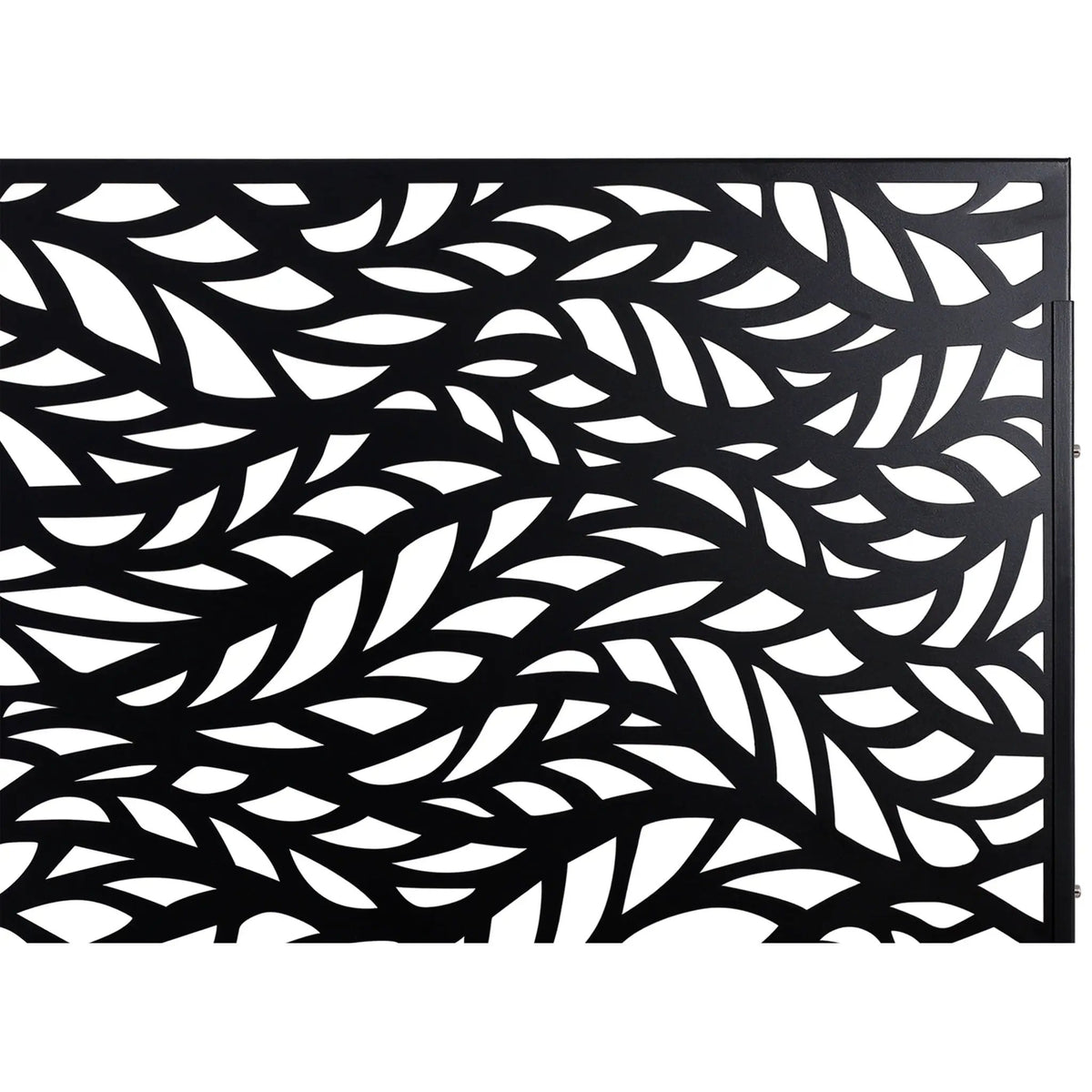 Patio Privacy Screen | Heavy Duty Metal | Freestanding Black