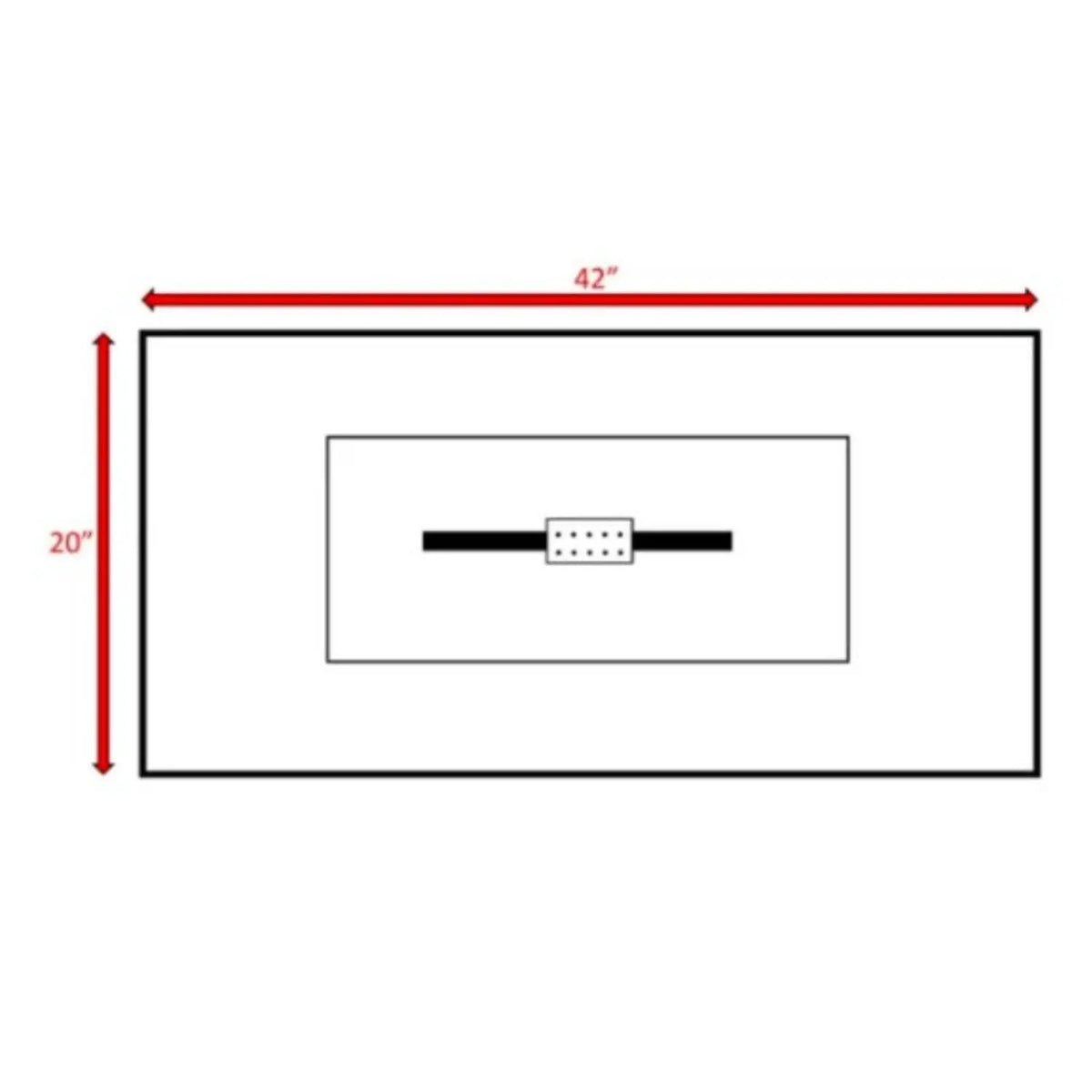 Gas Fire Pit Table | Propane Or Natural Gas | Fiber Concrete | Push-Button Control Panel