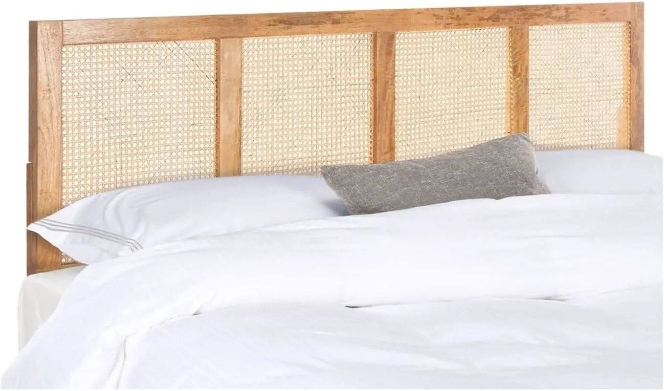Natural Cane King Headboard with Sturdy Mango Wood from PriceLows™