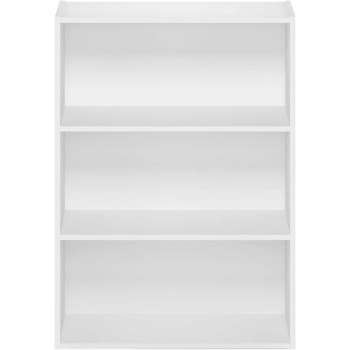 Pasir 3-Tier Open Shelf Bookcase White 31.5 Inch High from PriceLows™