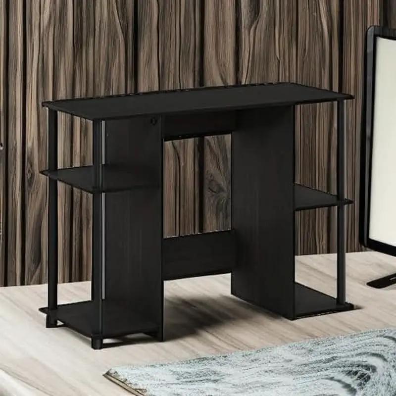 JAYA Computer Study Desk With Open Storage Espresso Finish from PriceLows™