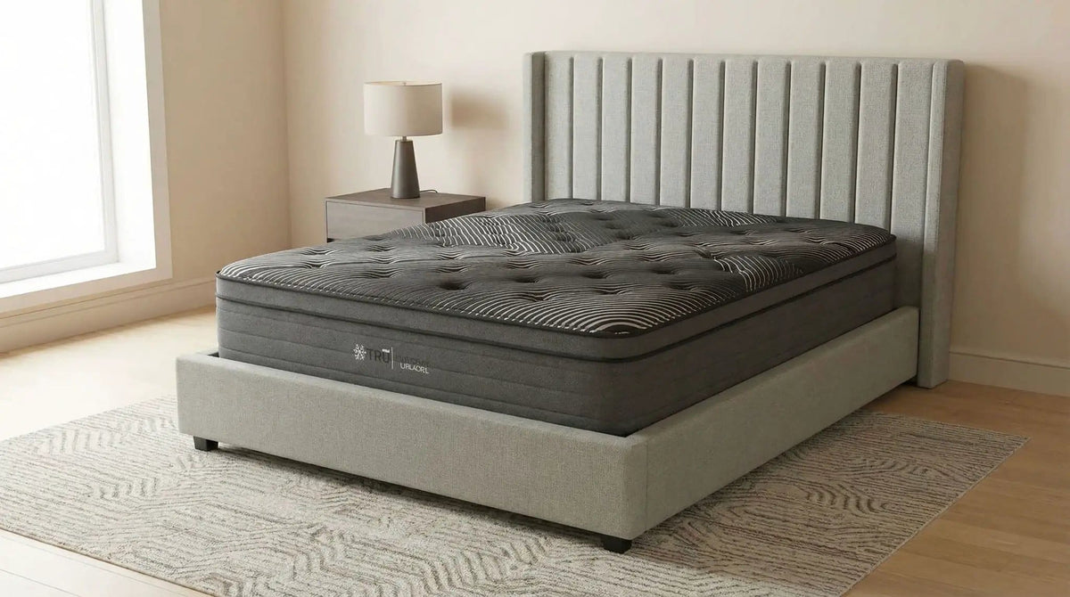 Montlake 15-inch Full Cool Euro Top Foam Hybrid Mattress | 53 x 74 x 15 in | Fabric & Copper | Bedroom
