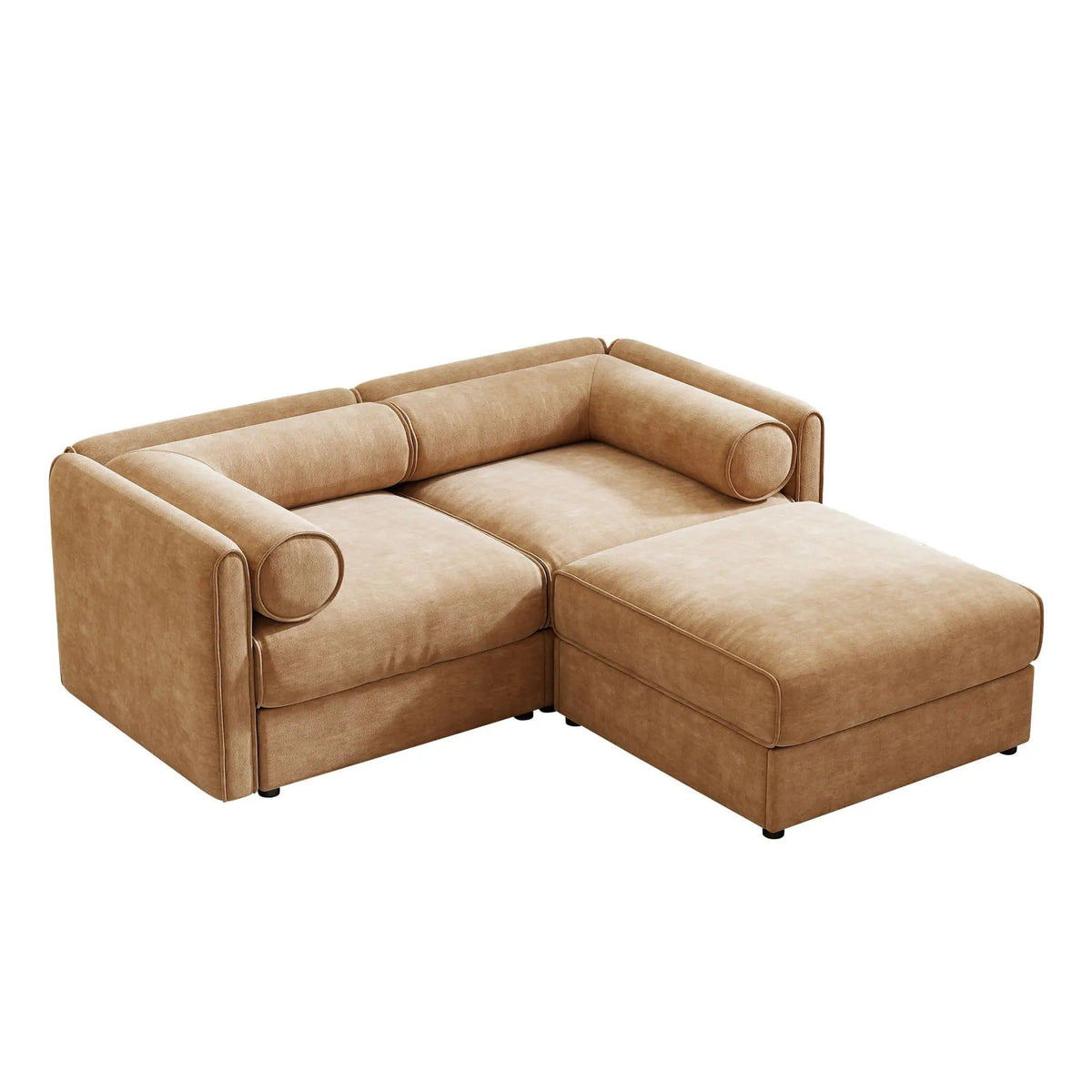 Contemporary Elegant Sofa With Storage And Ottoman 2 Piece Living Room Set | 2 Piece Living Room Set | Living Room Furniture | Living Room