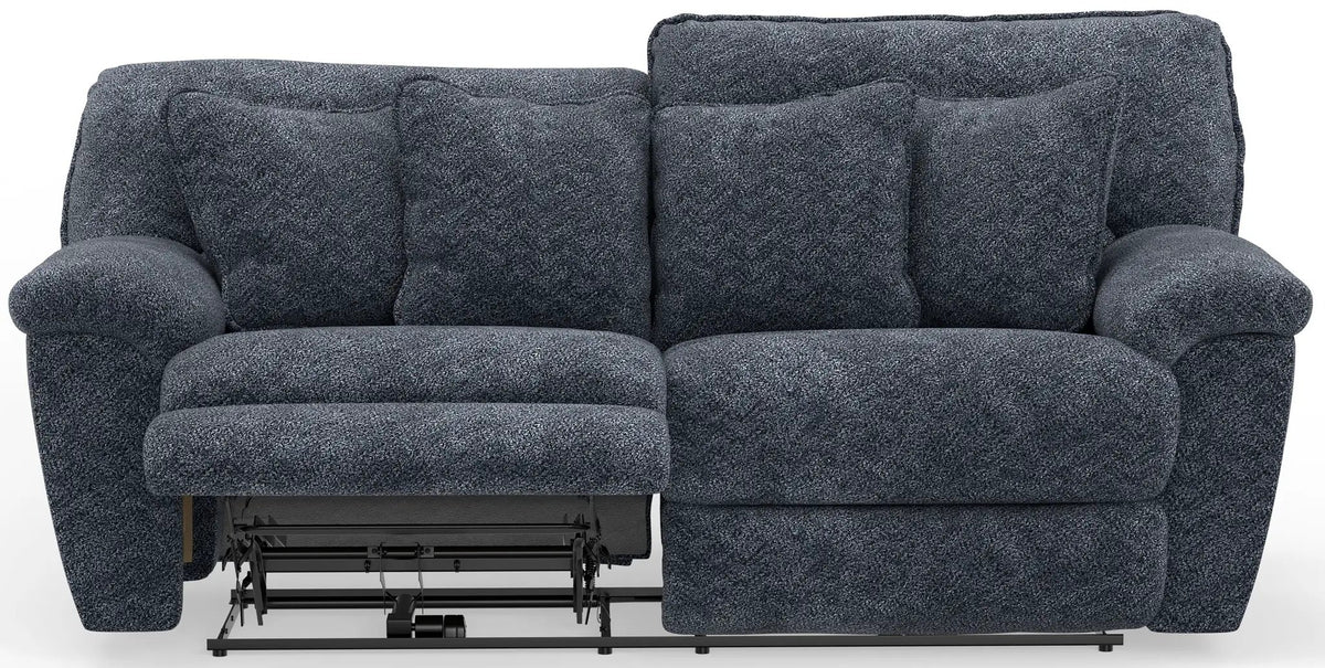 Paxon Deep Seat Power Reclining Sofa With Power Adjustable Headrest | 90 x 47 x 43 in | Polyester & Fabric | Smoke
