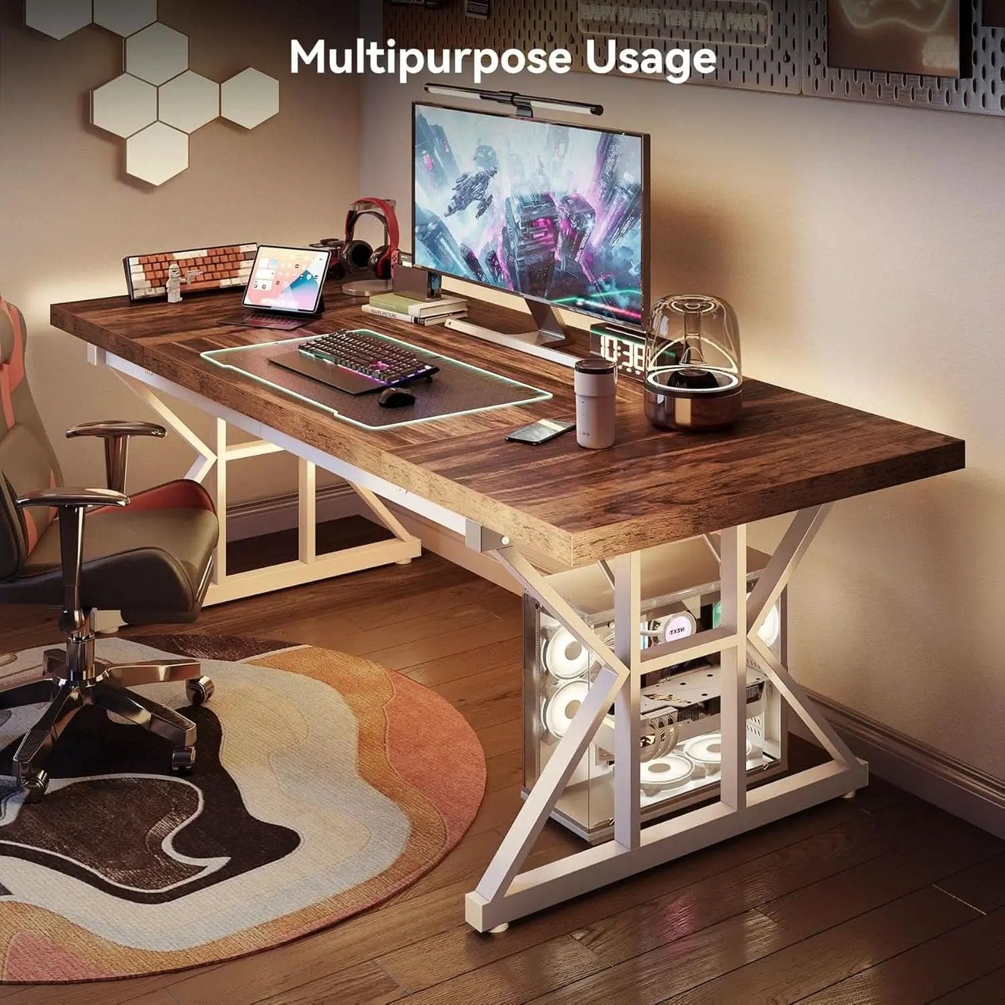 Spacious 70.8 Inch Wooden Executive Desk For Home Office from PriceLows™