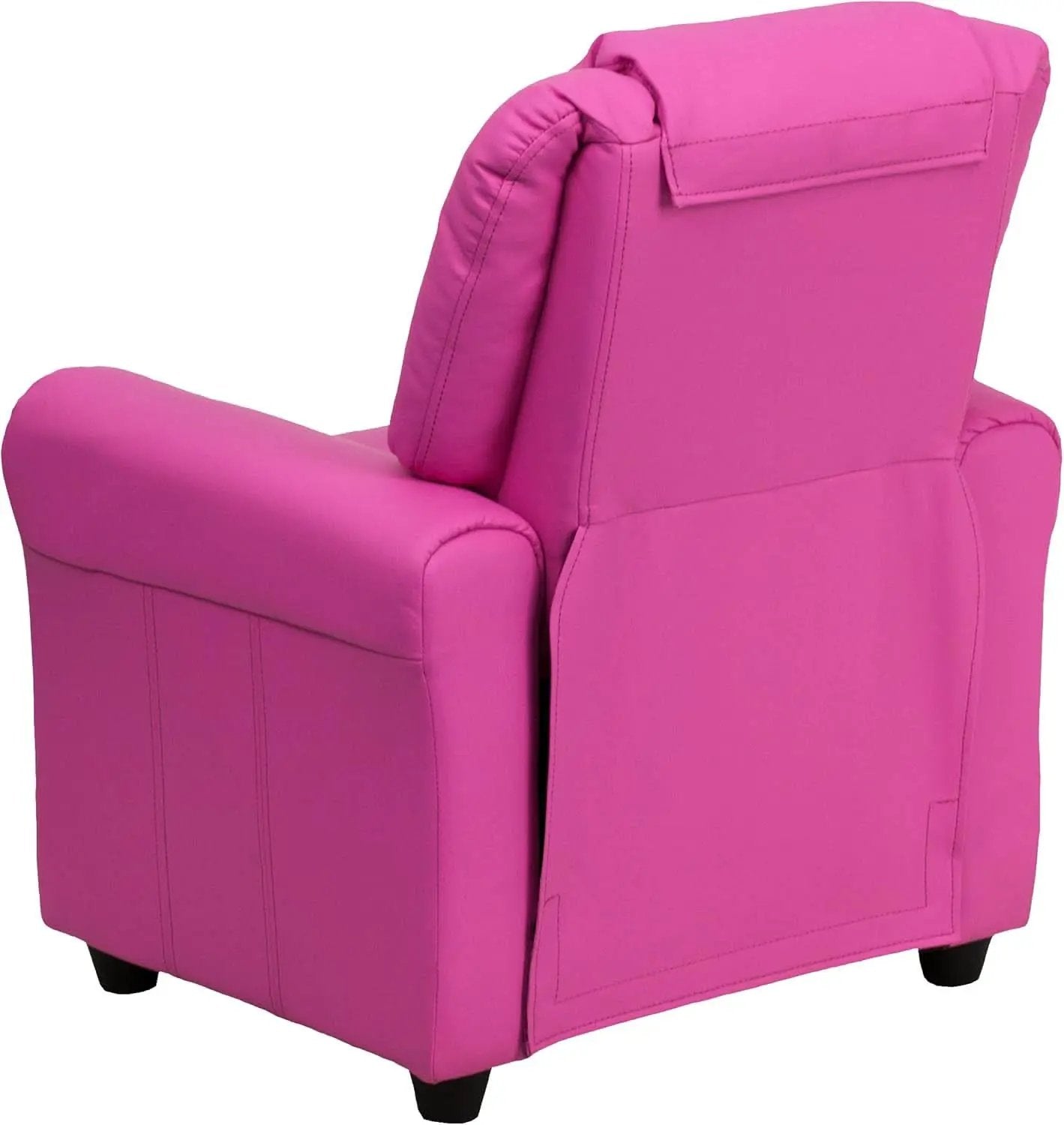 Hot Pink Kids Recliner With Cup Holder Compact Design from PriceLows™