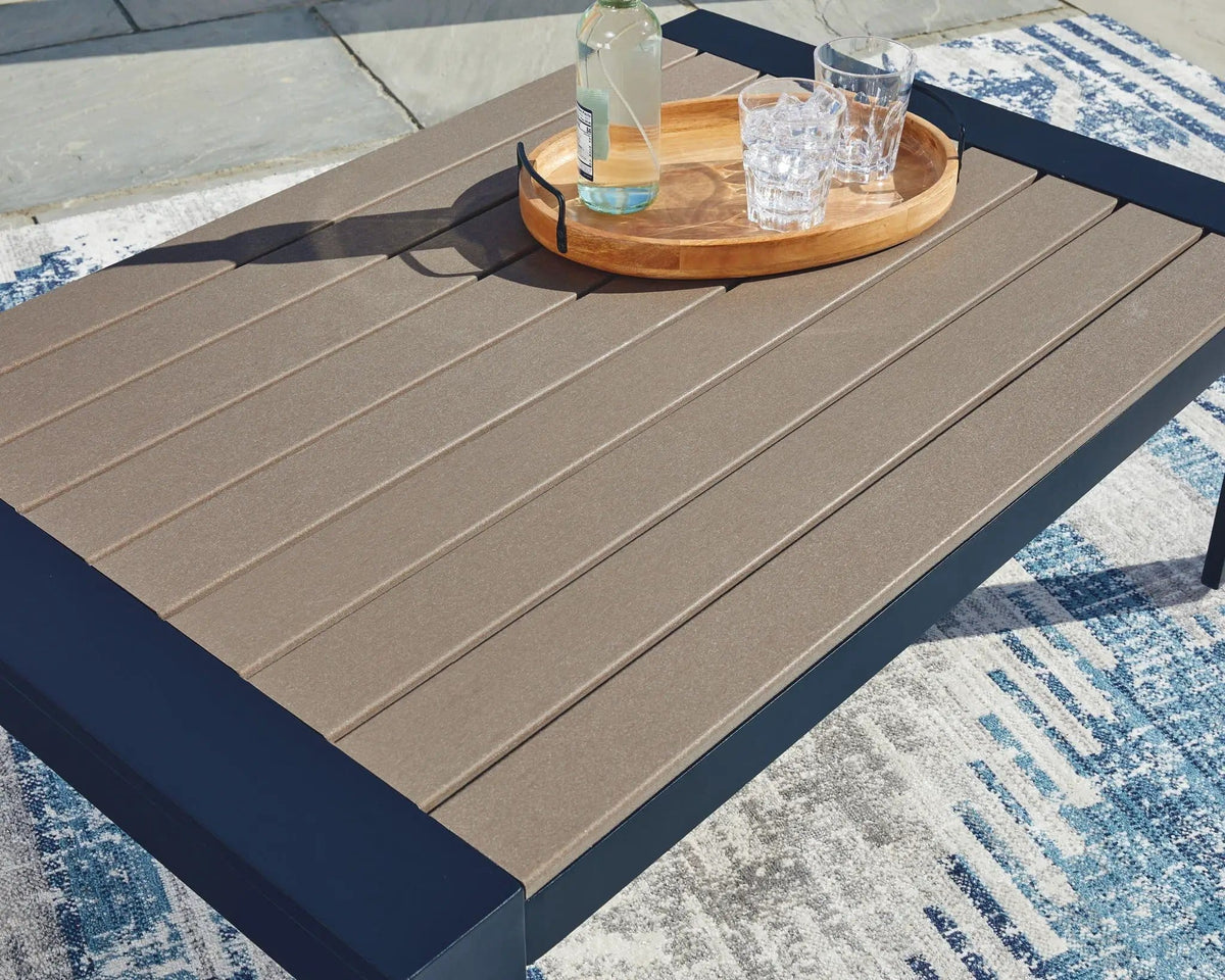 East Beach Blue Coffee Table | 2 Pieces | Wood | Rectangular Cocktail Table