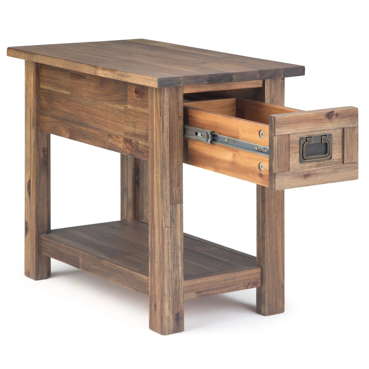 Monroe Handcrafted Side Table | Solid Acacia Hardwood | NC Lacquer Finish | 38 Inch Square