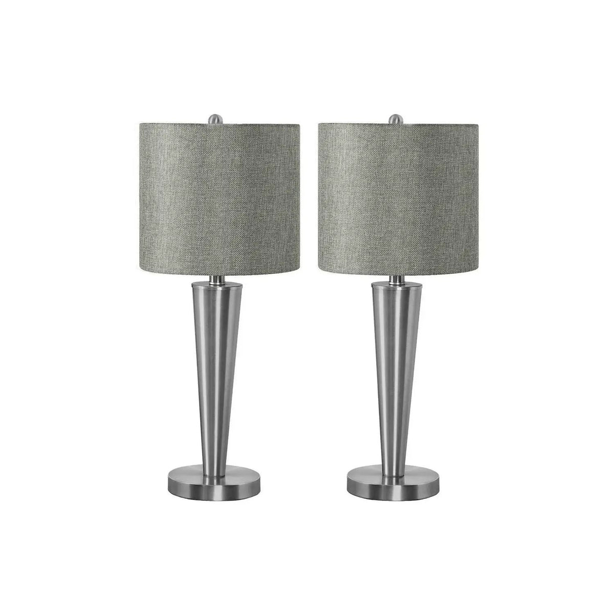 Table Lamp Set Of 2 | 24 Inch Height | USB Port | Rotary Switch
