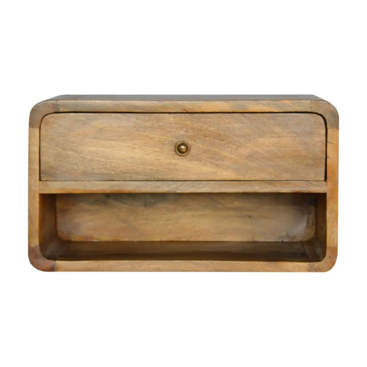 Curve Upper Slot Floating Nightstand | 6 Pieces | Bedroom Furniture | Bedroom