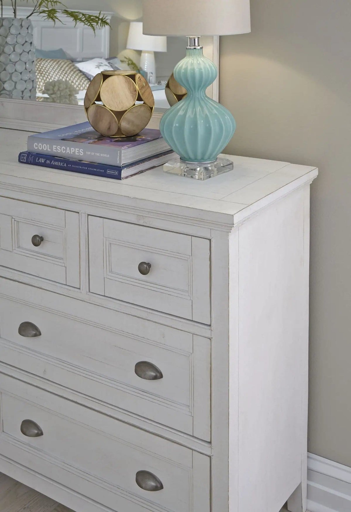 Heron Cove Two Tone Drawer Dresser | 2 Pieces | Bedroom Furniture | Bedroom
