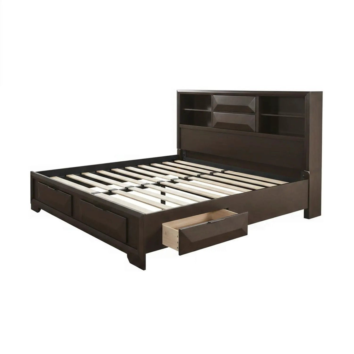 3-Piece Bedroom Set | Storage Bed | 2 Nightstands | Transitional Style