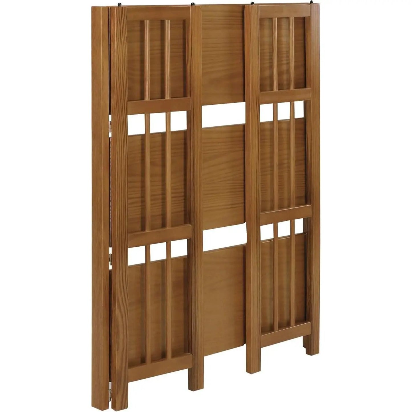 3 Shelf Stackable 27.5 Inch Wide Chestnut Fold Bookcase from PriceLows™