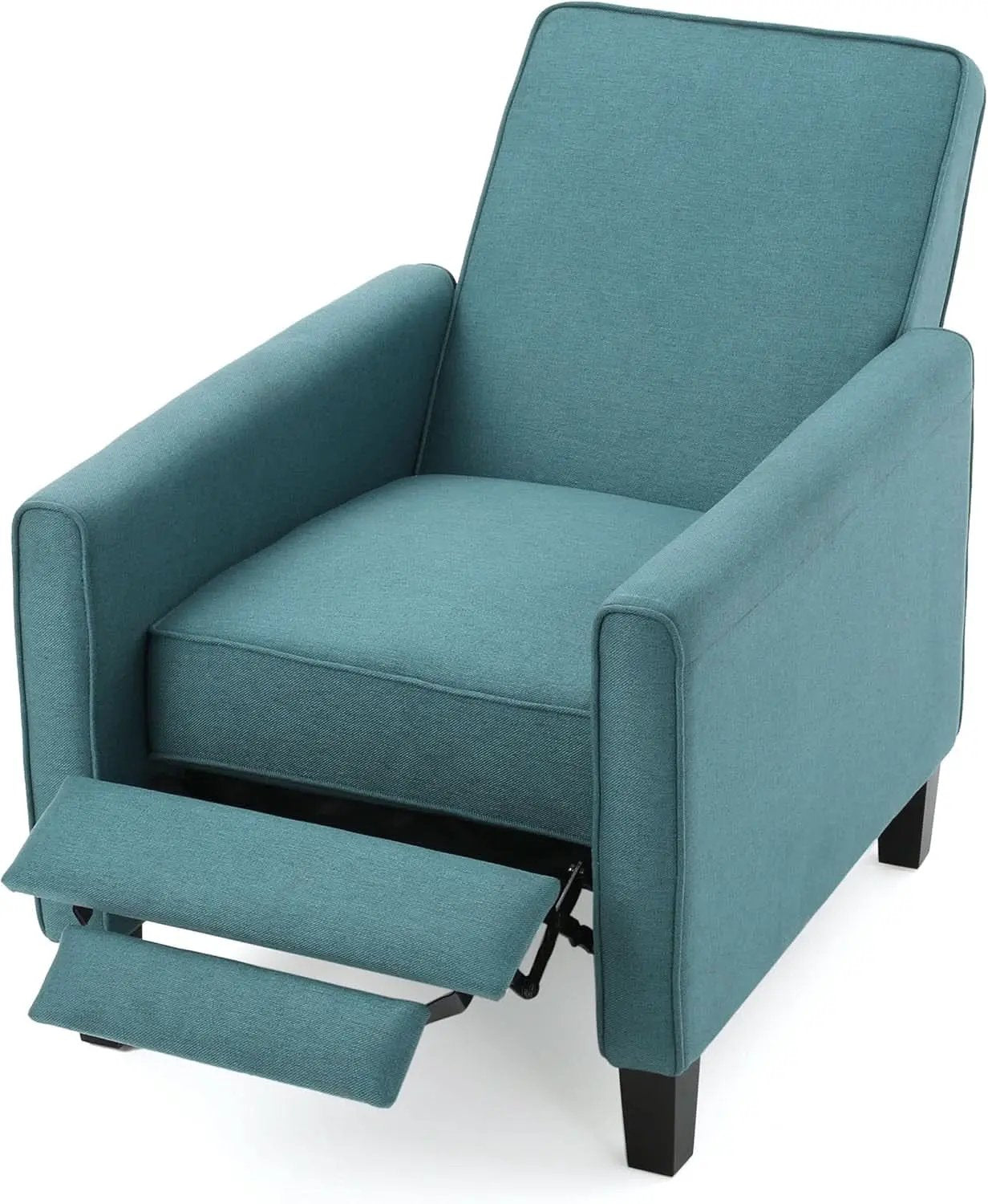 Dark Teal Fabric Recliner Club Chair 26.75W 36.25H from PriceLows™