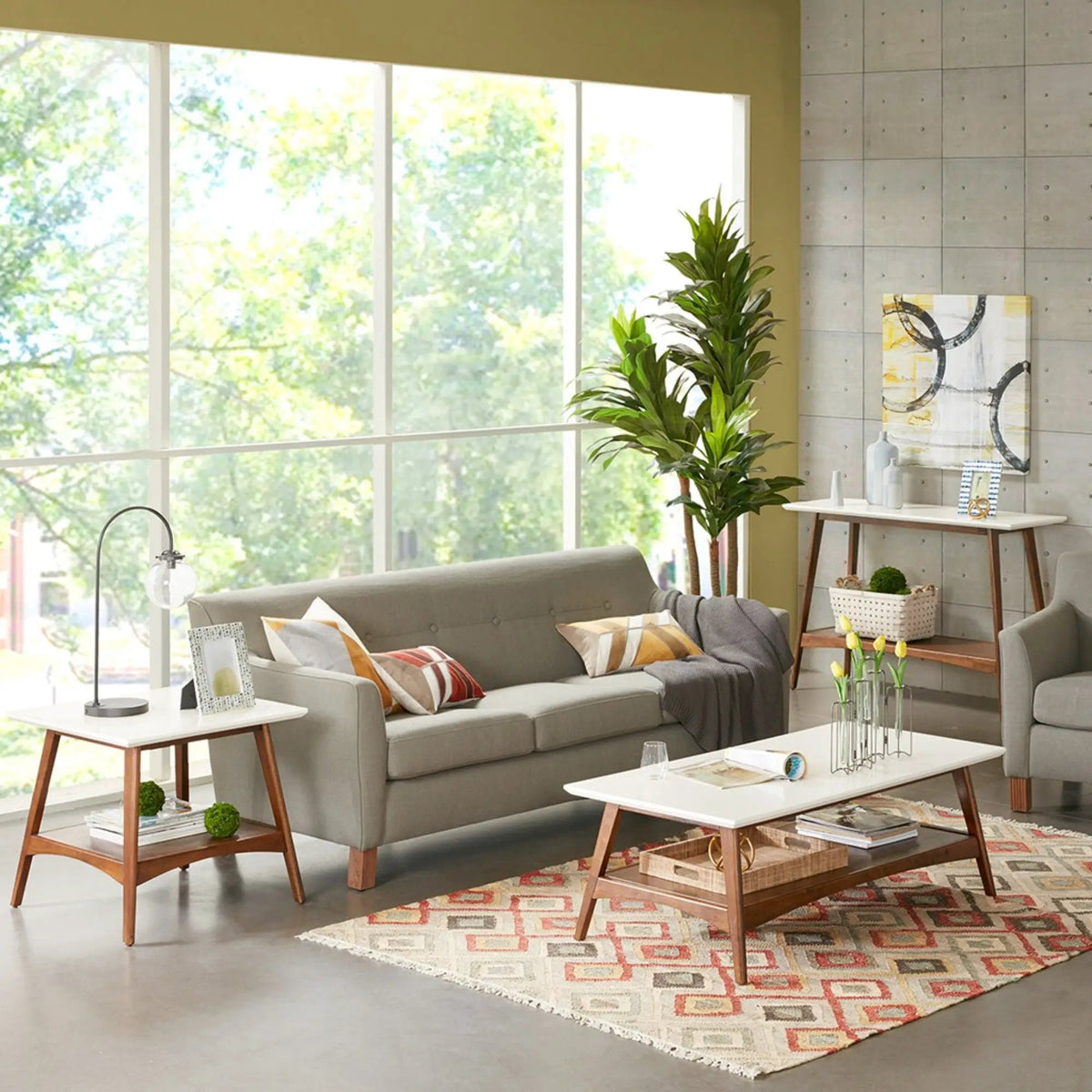 Console Table | Solid Wood Frame | Veneer Lower Shelf | Espresso