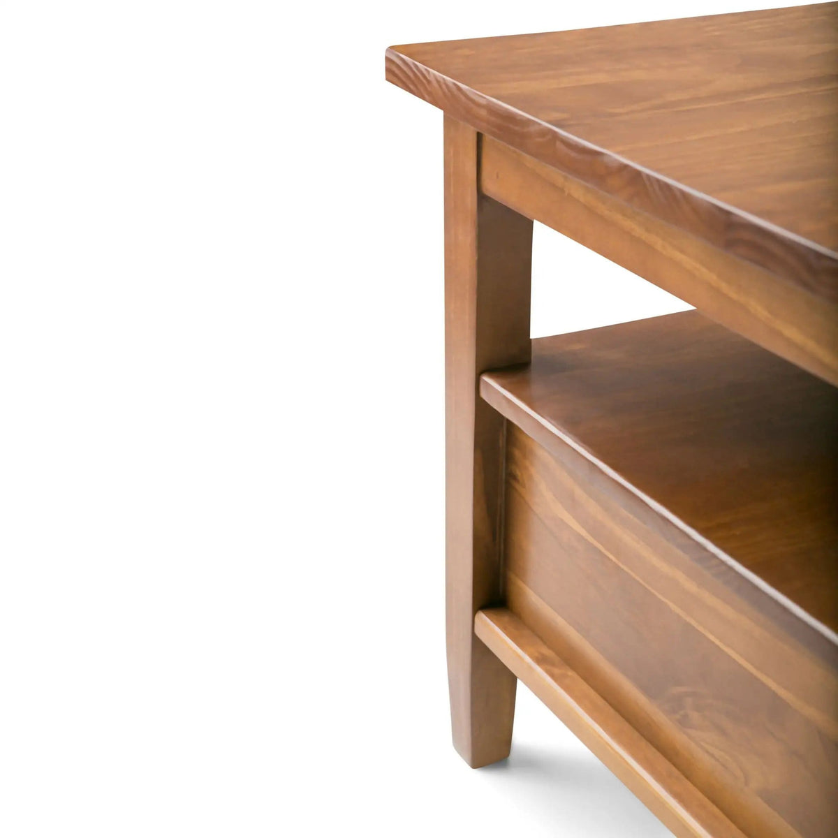Warm Shaker Coffee Table | 2 Pieces | Solid Wood & Metal | Living Room