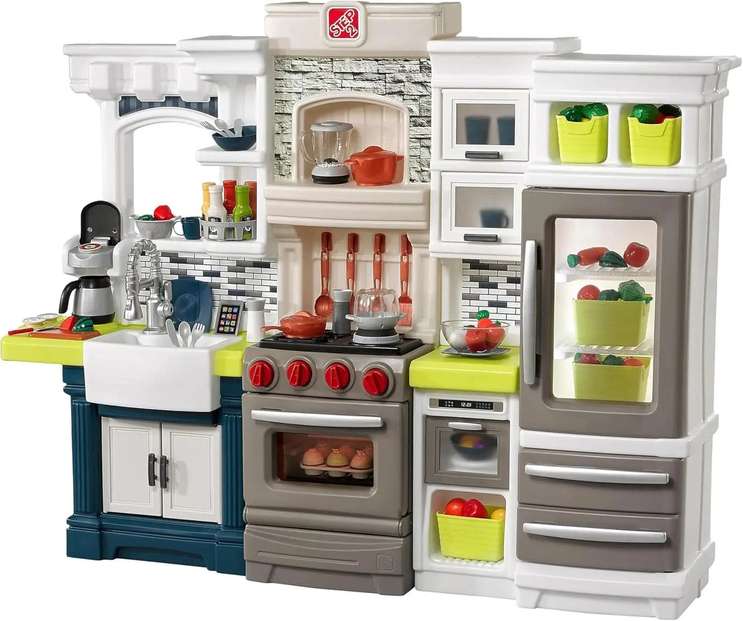 Durable Plastic Kids Kitchen Playset Bright Lights from PriceLows™