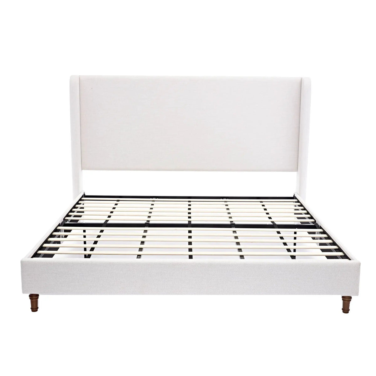 Harper Tall Headboard Upholstered Bed | Elegant Simplicity | No Box Spring Needed | 54 Inch Height