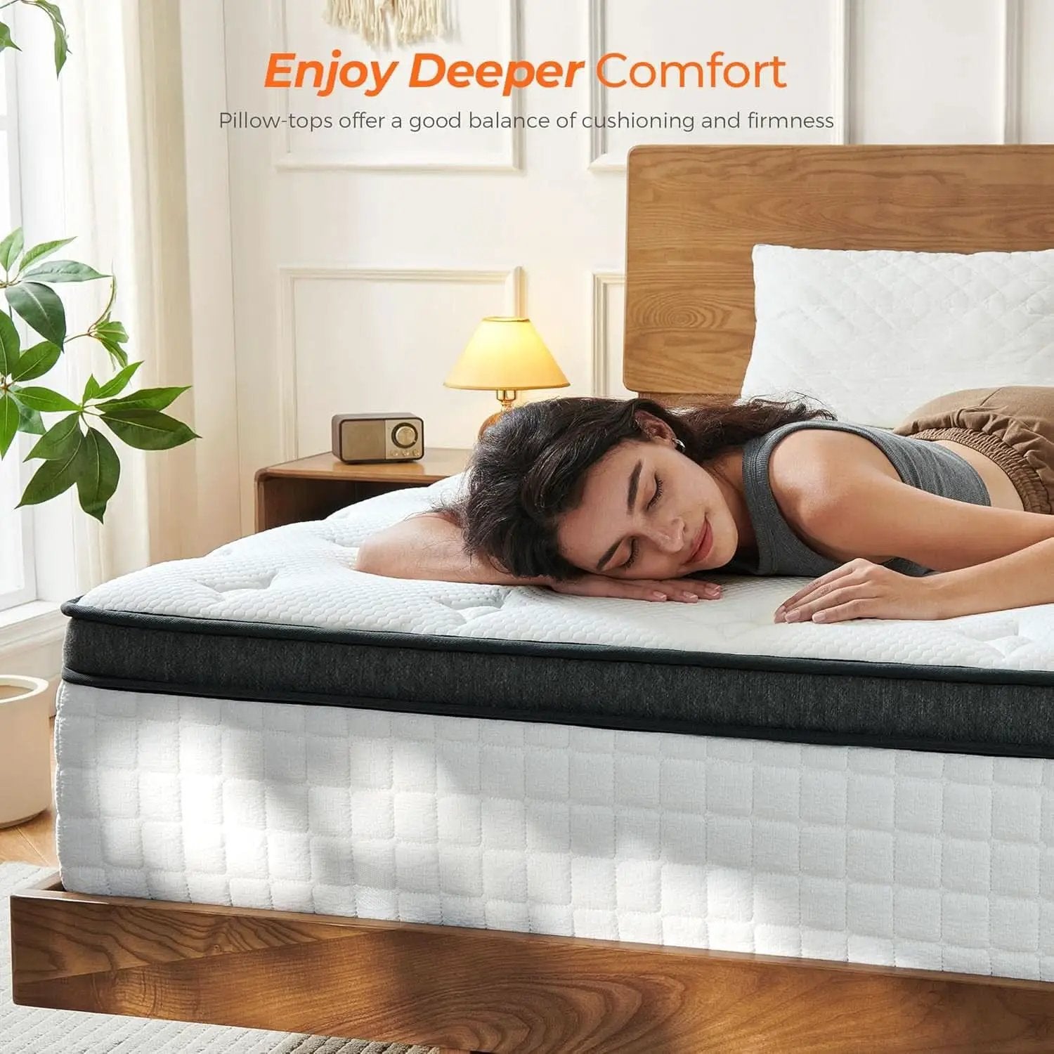 Queen Size Hybrid Mattress Gel Memory Foam Pro Edition from PriceLows™