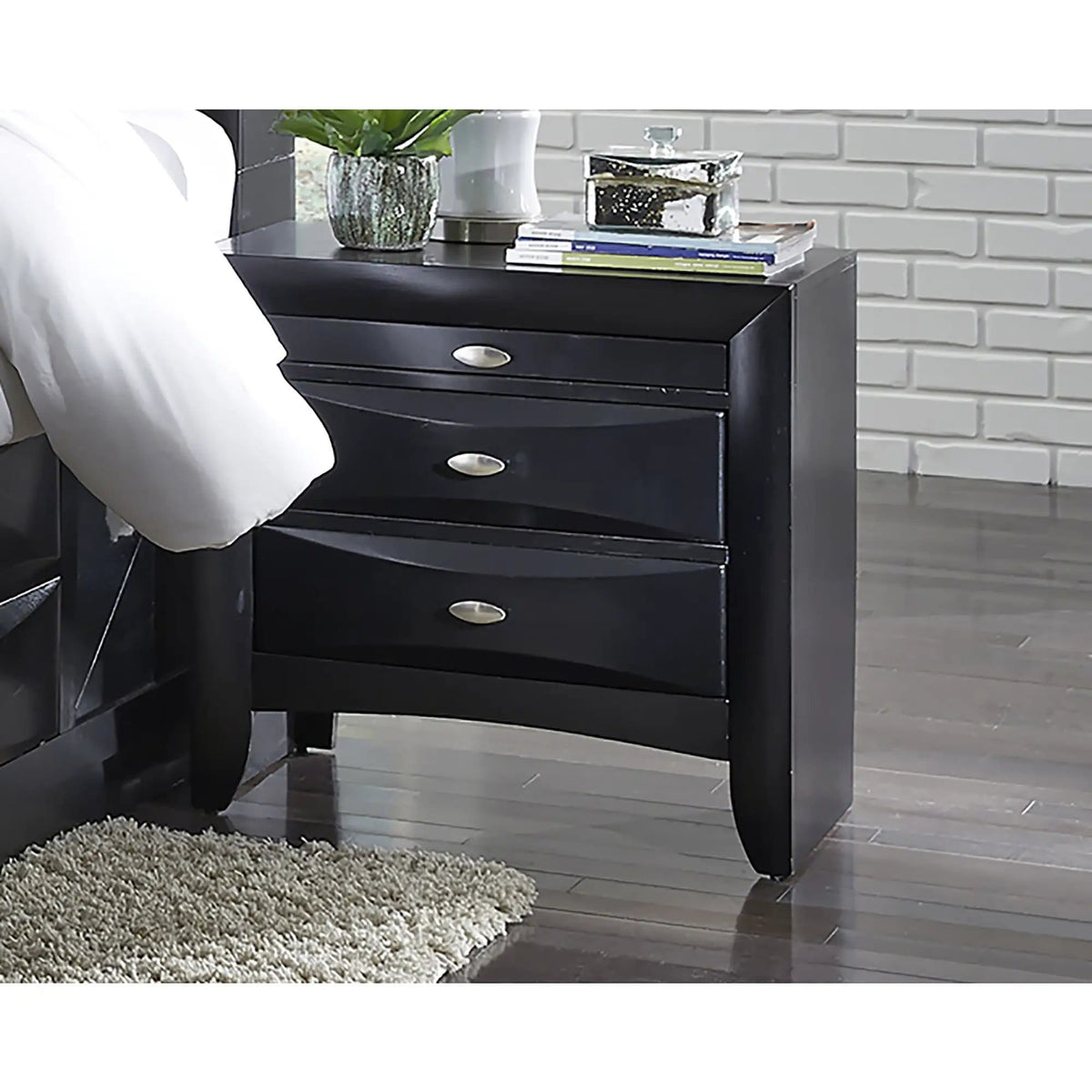 Lucille Nightstand With Spacious Drawers | 2 Pieces | Wood | Bedroom