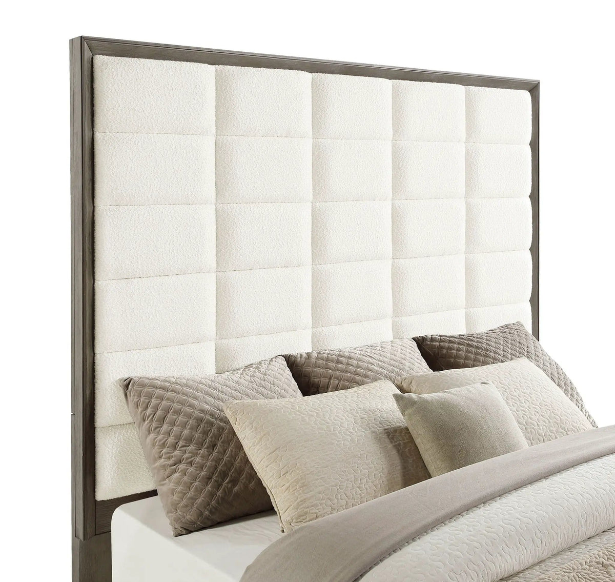 Durango 80-inch Eastern King Panel Bed Taupe | 81 x 86 x 80 in | Engineered Wood & Veneer | Oak