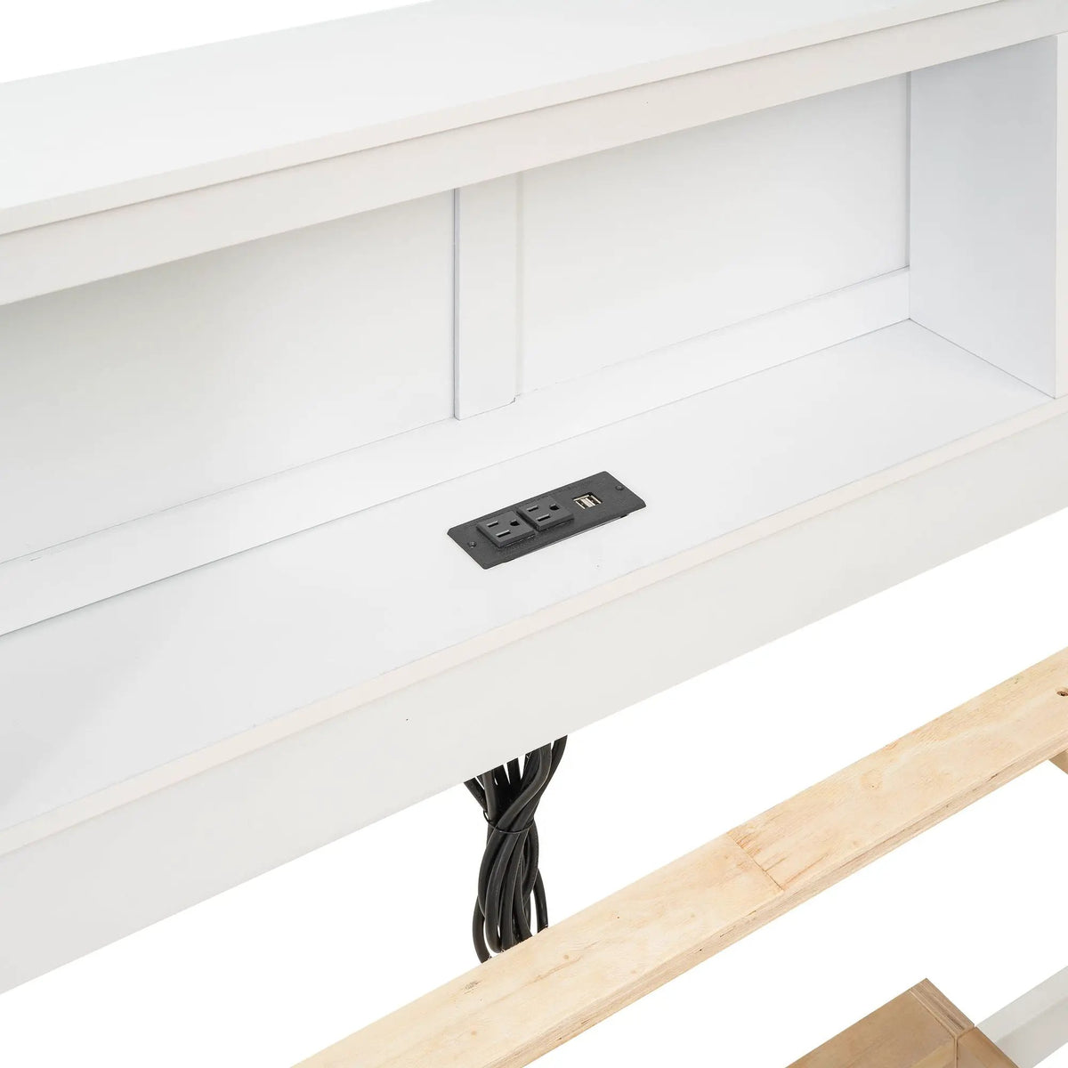Platform Bed | Storage Headboard | USB Ports | Twin Trundle