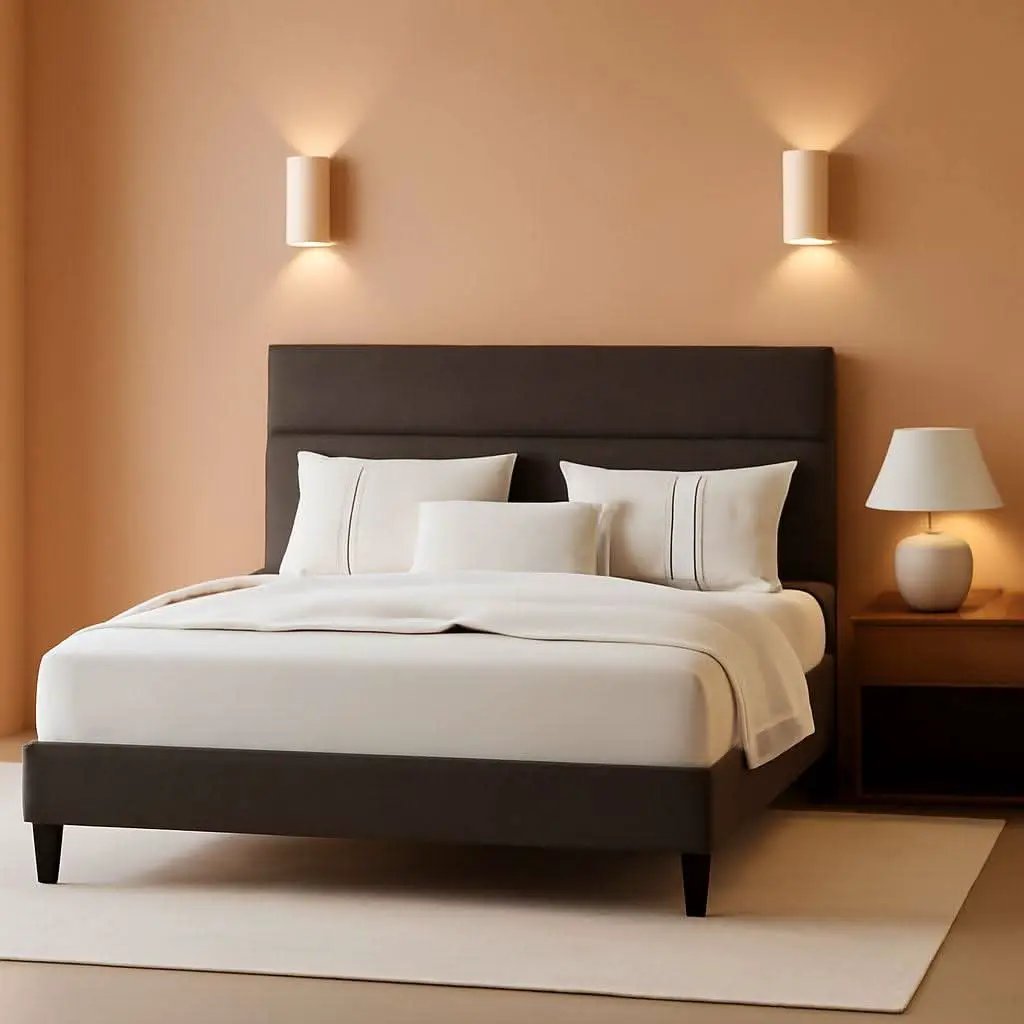 King Size Bed With Adjustable Headboard In Dark Grey from PriceLows™